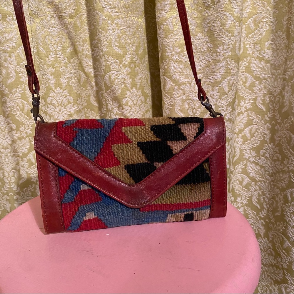 🍓 Vintage Navajo / Aztec print wallet / purse